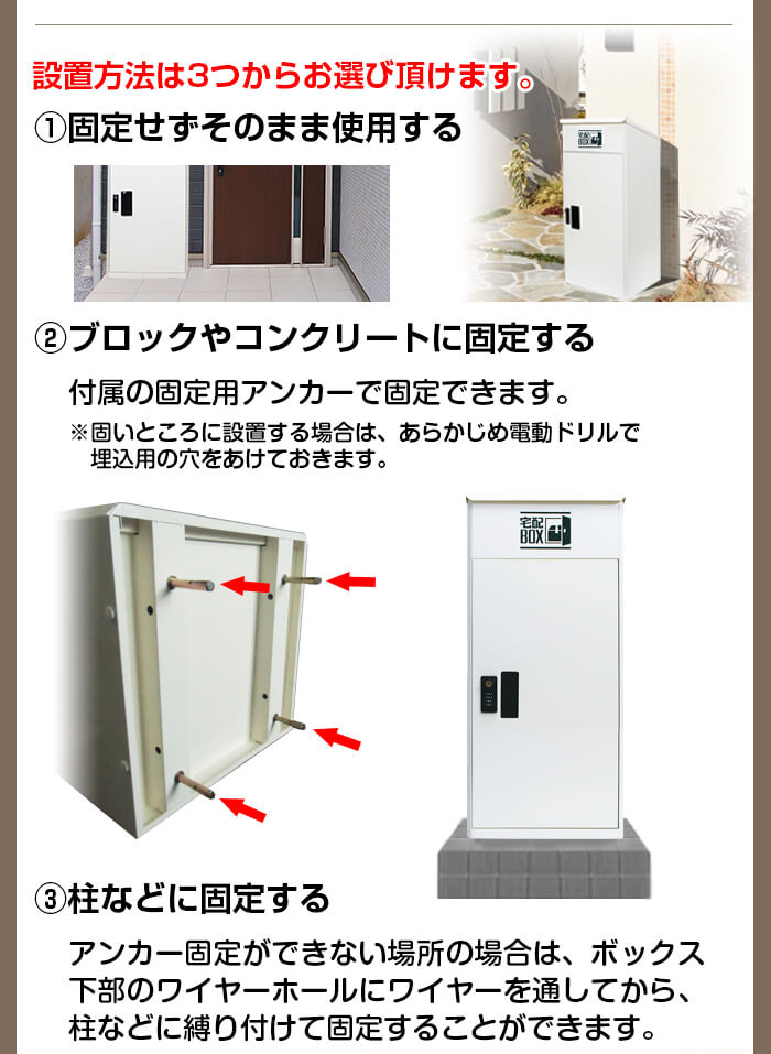 ルスネコボックス®を固定して使用する方法