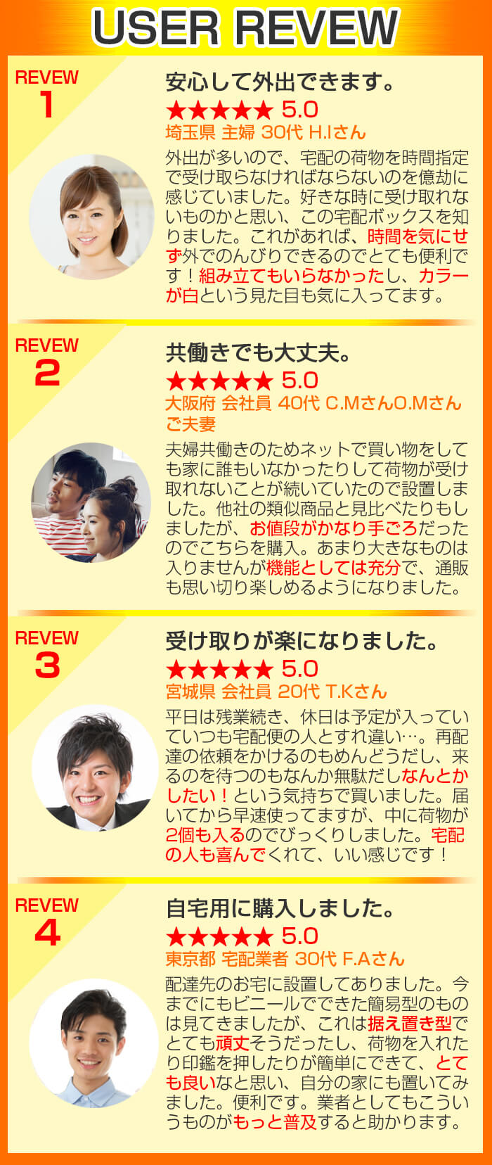 ルスネコボックス®に頂いたユーザーレビュー