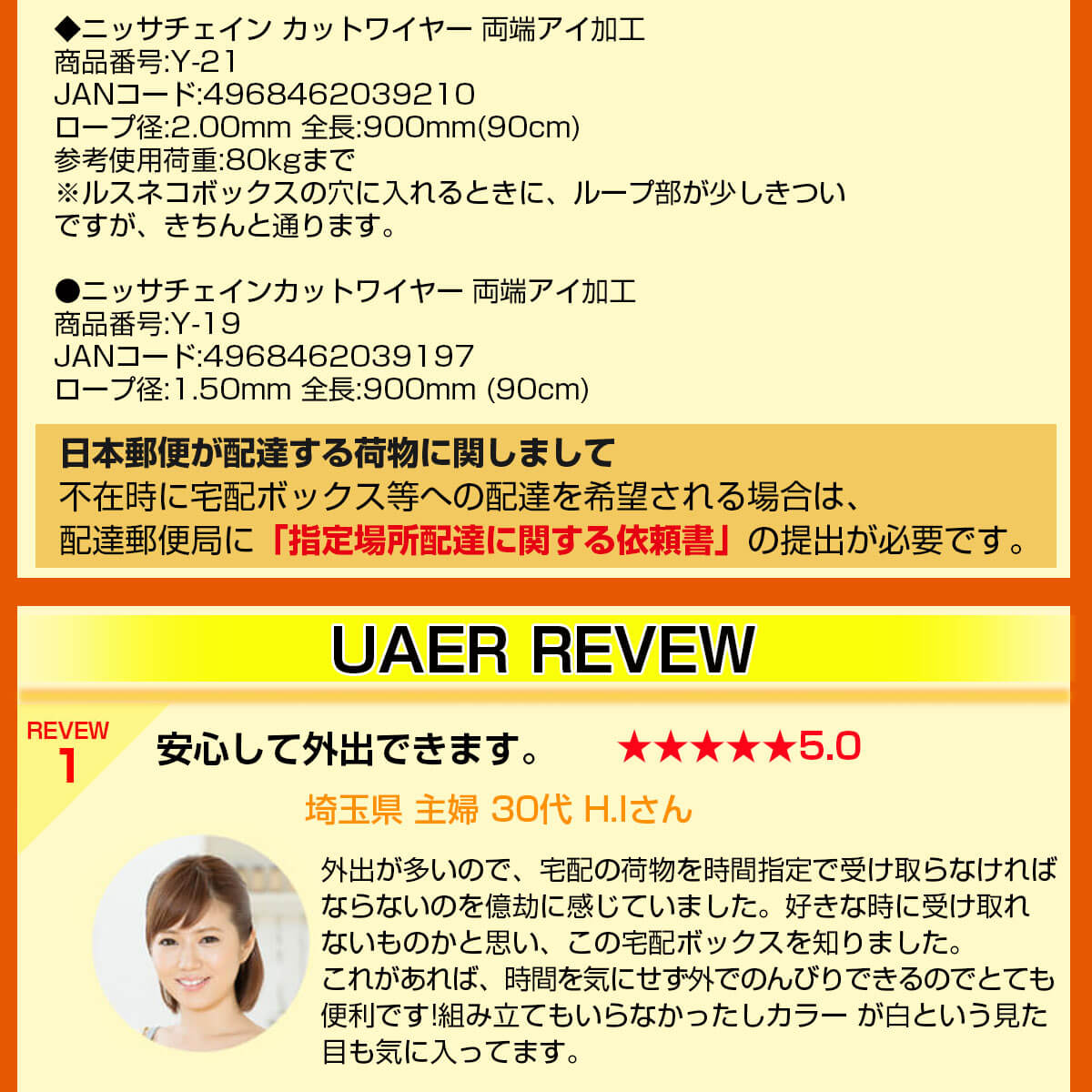 ルスネコボックス®に頂いたユーザーレビュー1